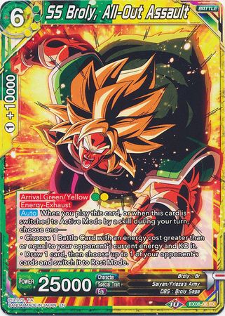SS Broly, All-Out Assault (EX08-06) [Magnificent Collection Forsaken Warrior] Parallel Foil