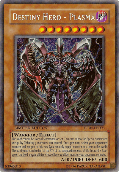 Destiny Hero - Plasma [CT04-EN003] Secret Rare - Josh's Cards