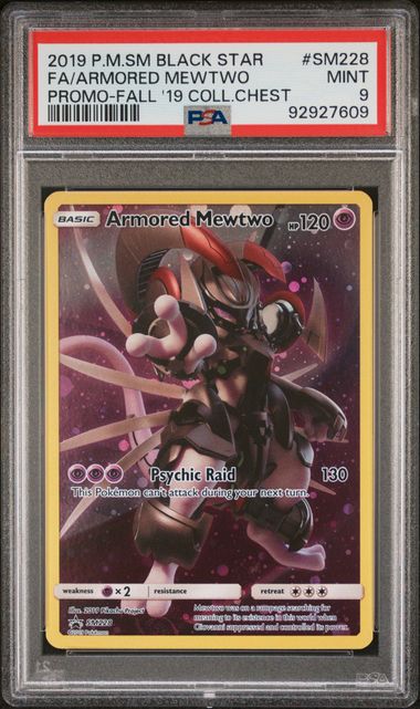 Armored Mewtwo Promo SM228 PSA 9