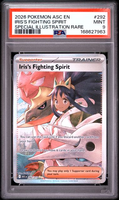 Iris's Fighting Spirit SIR ME Ascended Heroes 292/217 PSA 9