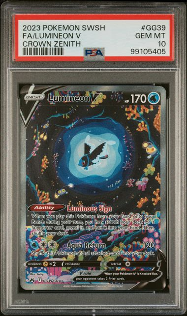 Lumineon V Crown Zenith GG39/GG70 PSA 10