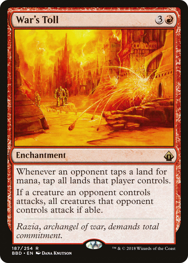 War's Toll (BBD-187) - Battlebond Foil