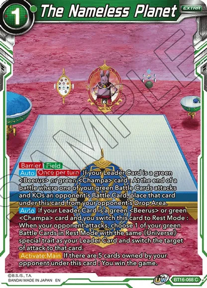 The Nameless Planet (BT16-068) [Realm of the Gods] Parallel Foil