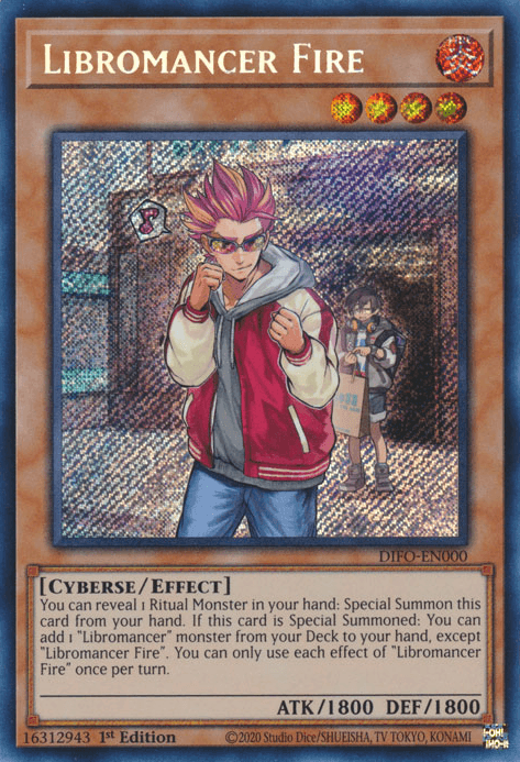 Libromancer Fire [DIFO-EN000] Secret Rare - Josh's Cards