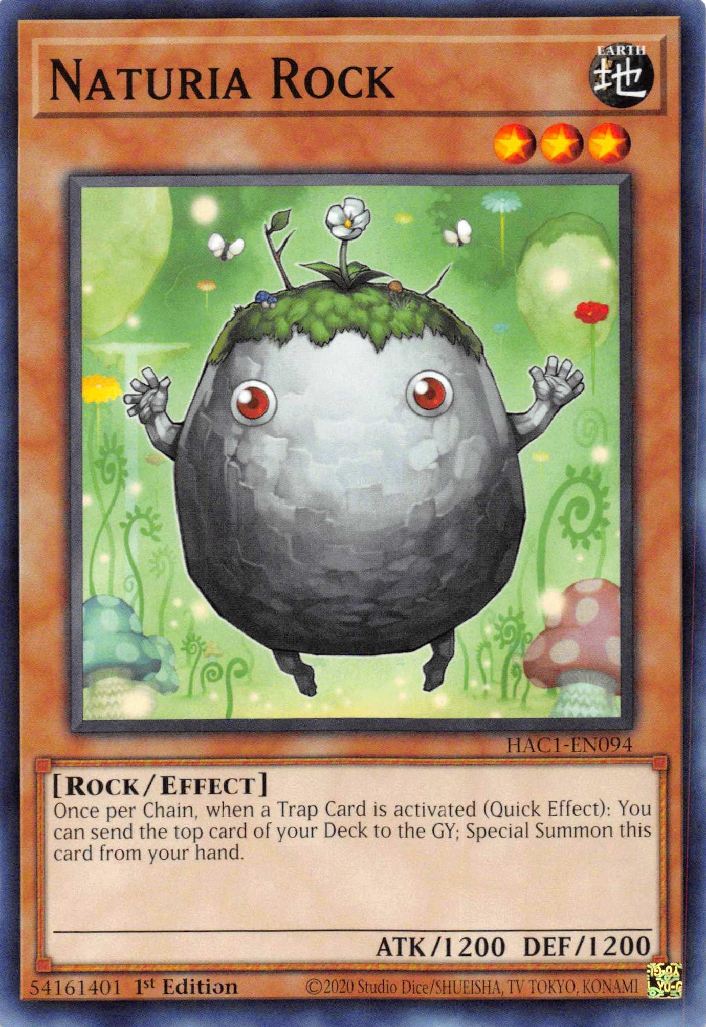 Naturia Rock (Duel Terminal) [HAC1-EN094] Parallel Rare - Josh's Cards