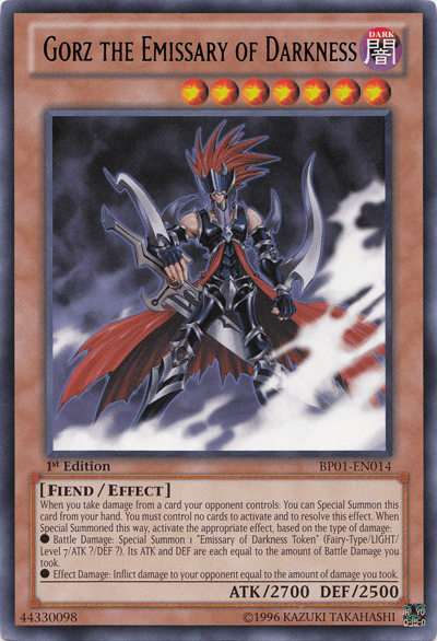 Gorz the Emissary of Darkness [BP01-EN014] Rare - Josh's Cards