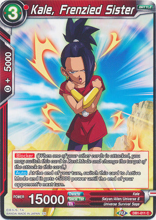 Kale, Frenzied Sister (DB1-011) [Dragon Brawl] Parallel Foil