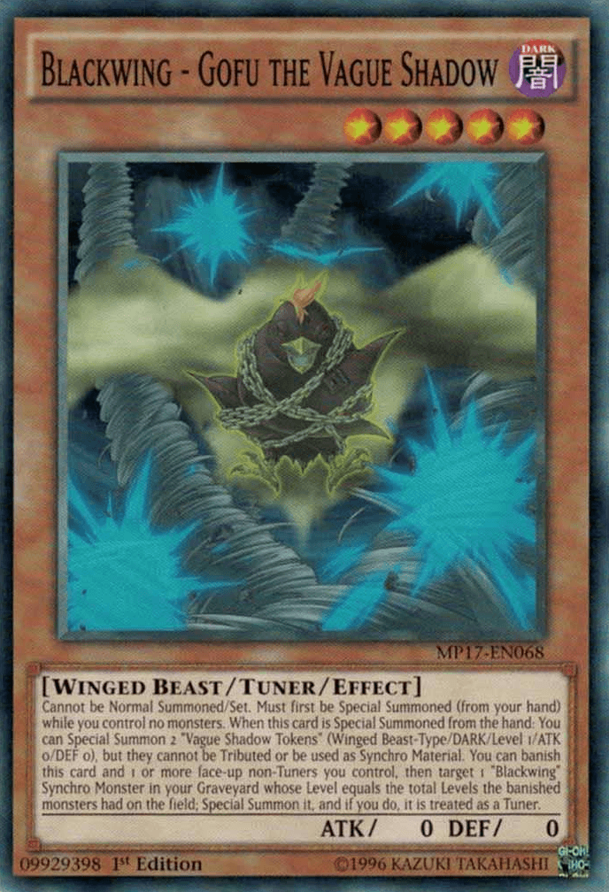 Blackwing - Gofu the Vague Shadow [MP17-EN068] Common - Josh's Cards