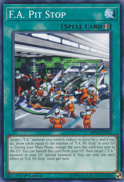 F.A. Pit Stop [MP18-EN162] Common - Josh's Cards