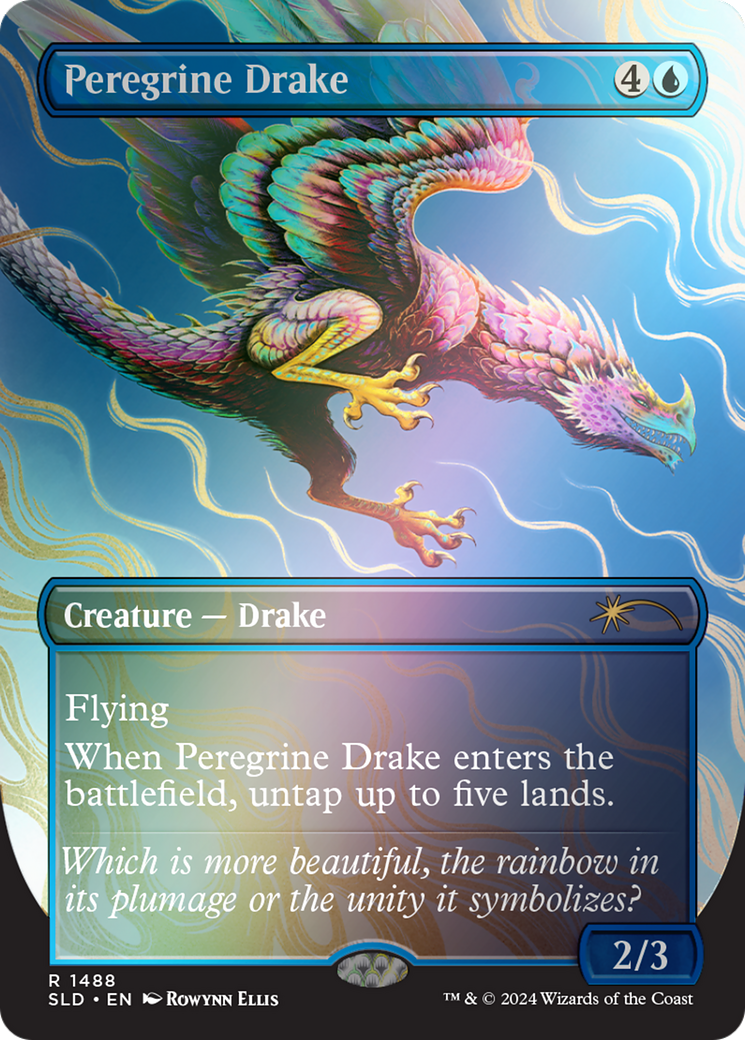 Peregrine Drake (SLD-1488★) - Secret Lair Drop (Borderless) Foil