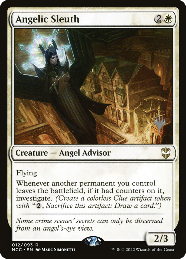 Angelic Sleuth (PPSNC-012) - New Capenna Commander Promos Foil