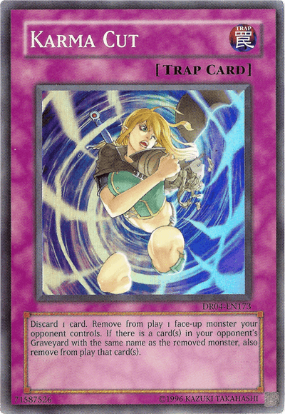 Karma Cut [DR04-EN173] Super Rare - Josh's Cards