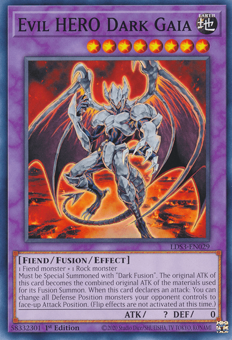 Evil HERO Dark Gaia [LDS3-EN029] Common - Josh's Cards