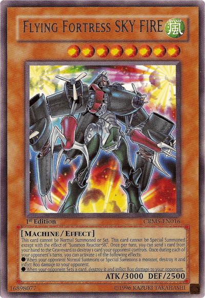 Flying Fortress SKY FIRE [CRMS-EN016] Rare - Josh's Cards