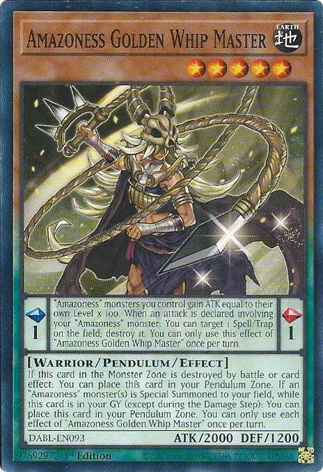 Amazoness Golden Whip Master [DABL-EN093] Common - Josh's Cards