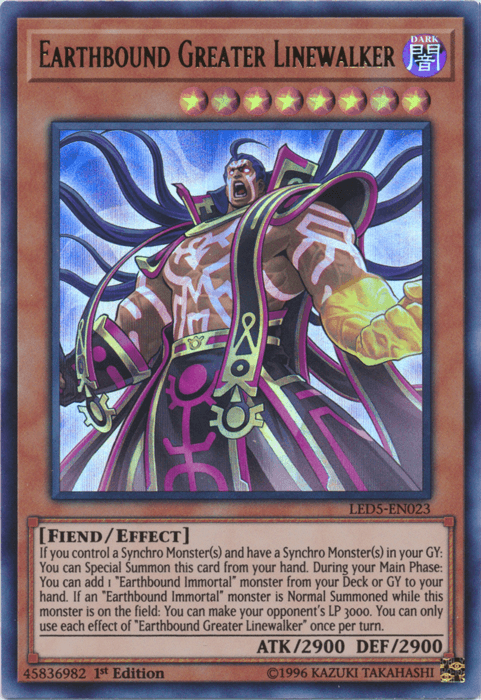 Earthbound Greater Linewalker [LED5-EN023] Ultra Rare - Josh's Cards