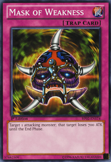 Mask of Weakness [BP02-EN174] Mosaic Rare - Josh's Cards