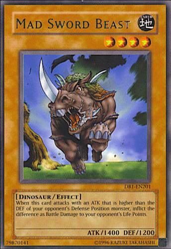 Mad Sword Beast [DB1-EN201] Rare - Josh's Cards