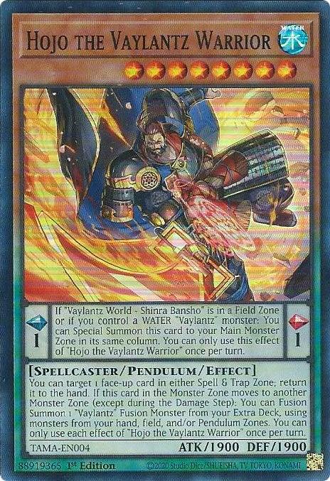Hojo the Vaylantz Warrior [TAMA-EN004] Super Rare - Josh's Cards