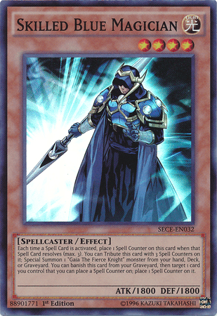 Skilled Blue Magician [SECE-EN032] Super Rare - Josh's Cards
