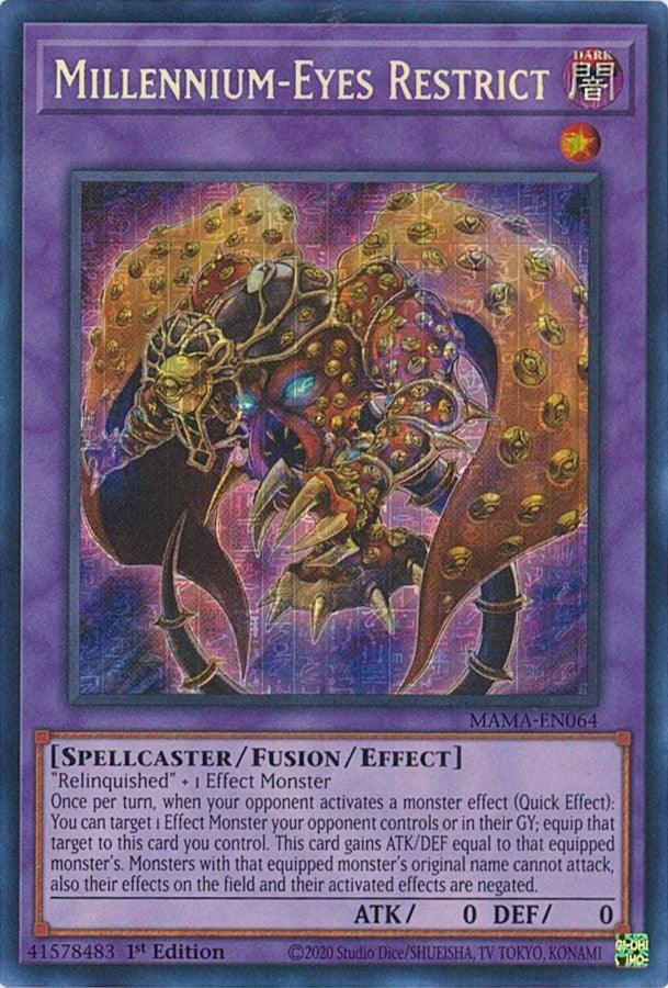 Millennium-Eyes Restrict [MAMA-EN064] Secret Pharaoh's Rare - Josh's Cards