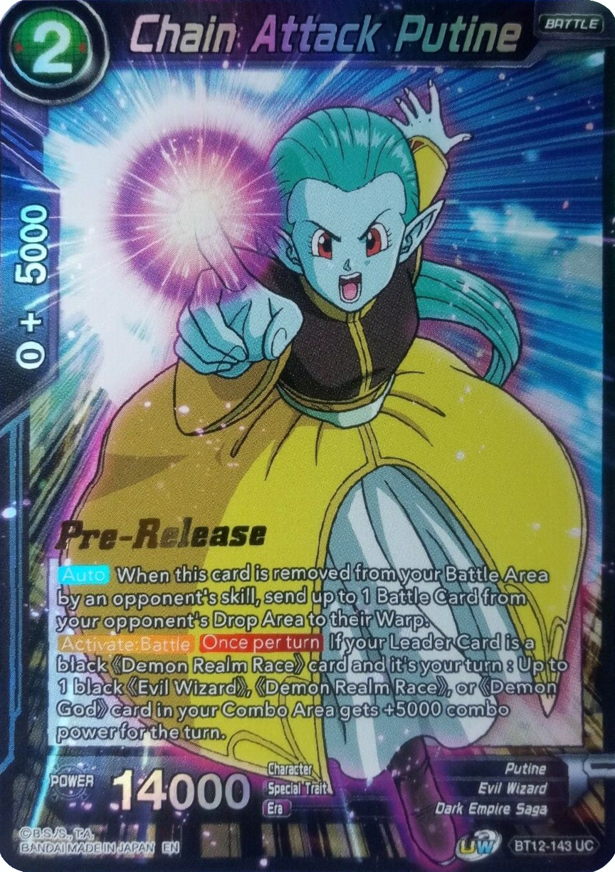 Chain Attack Putine (BT12-143) [Vicious Rejuvenation Prerelease Promos] Parallel Foil