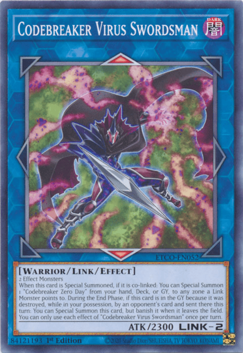 Codebreaker Virus Swordsman [ETCO-EN052] Common - Josh's Cards