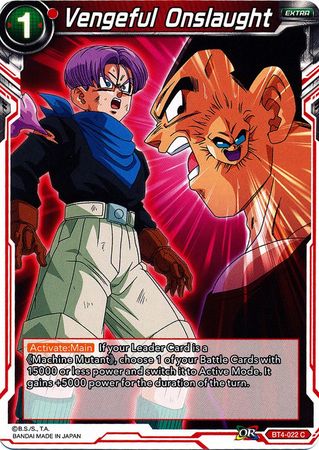 Vengeful Onslaught (BT4-022) [Colossal Warfare] Parallel Foil