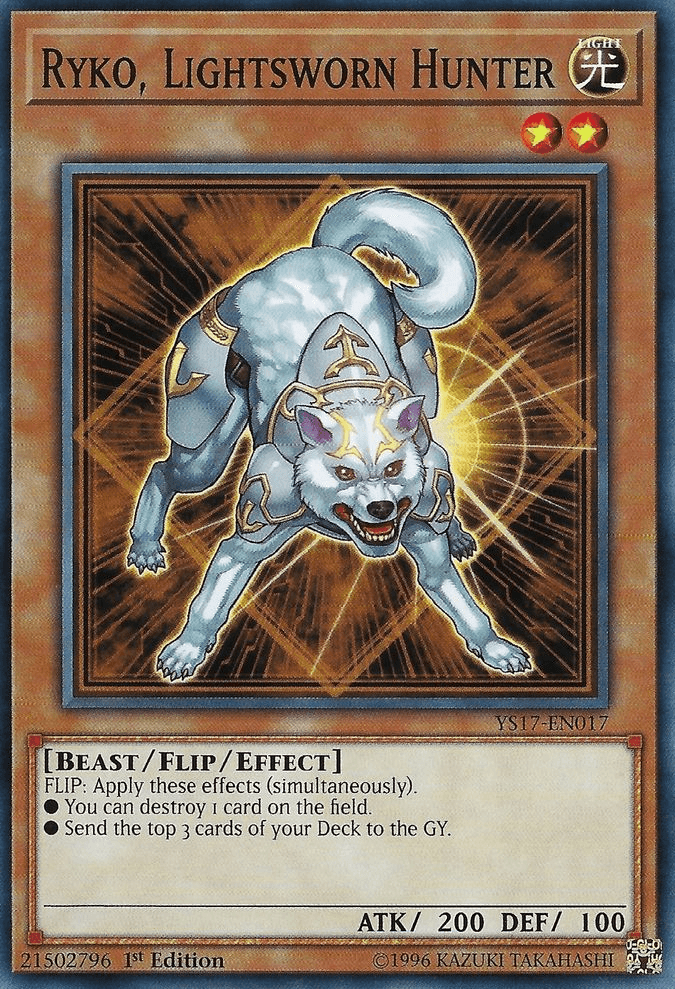 Ryko, Lightsworn Hunter [YS17-EN017] Common - Josh's Cards