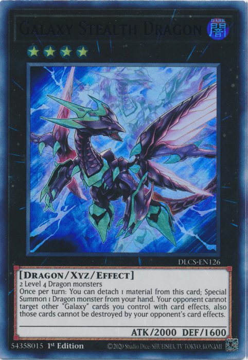 Galaxy Stealth Dragon (Purple) [DLCS-EN126] Ultra Rare - Josh's Cards