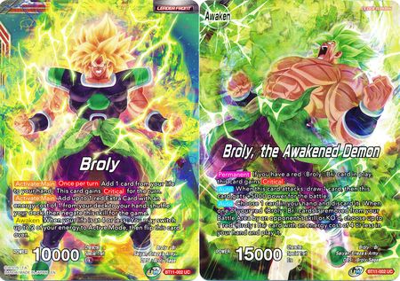 Broly // Broly, the Awakened Demon (BT11-002) [Vermilion Bloodline 2nd Edition] Parallel Foil