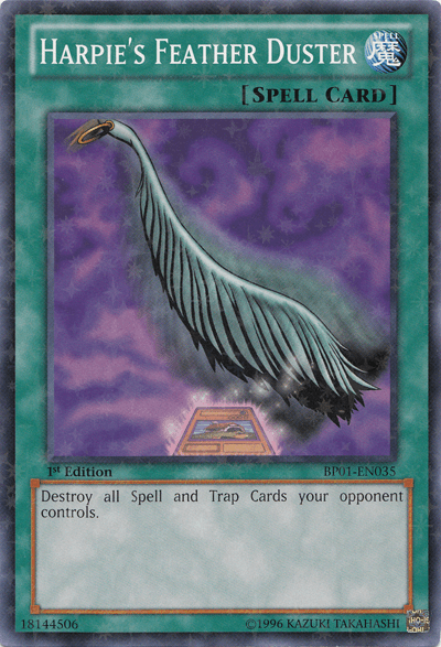 Harpie's Feather Duster [BP01-EN035] Starfoil Rare - Josh's Cards