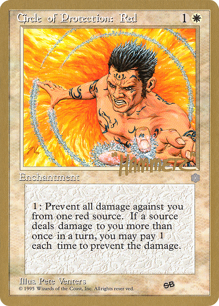Circle of Protection: Red (WCD-) - Pro Tour Collector Set
