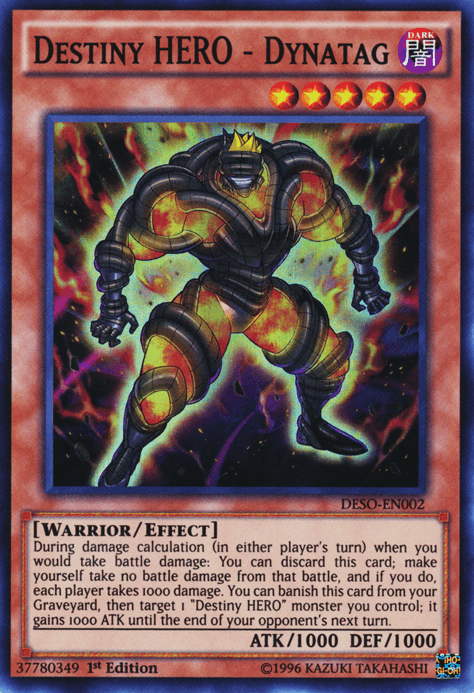 Destiny HERO - Dynatag [DESO-EN002] Super Rare - Josh's Cards
