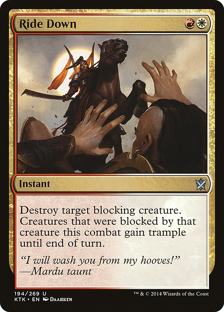 Ride Down (KTK-194) - Khans of Tarkir