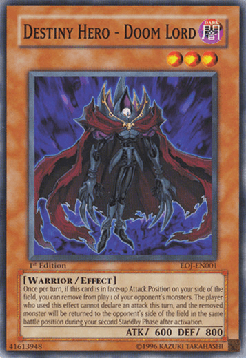 Destiny Hero - Doom Lord [EOJ-EN001] Common - Josh's Cards