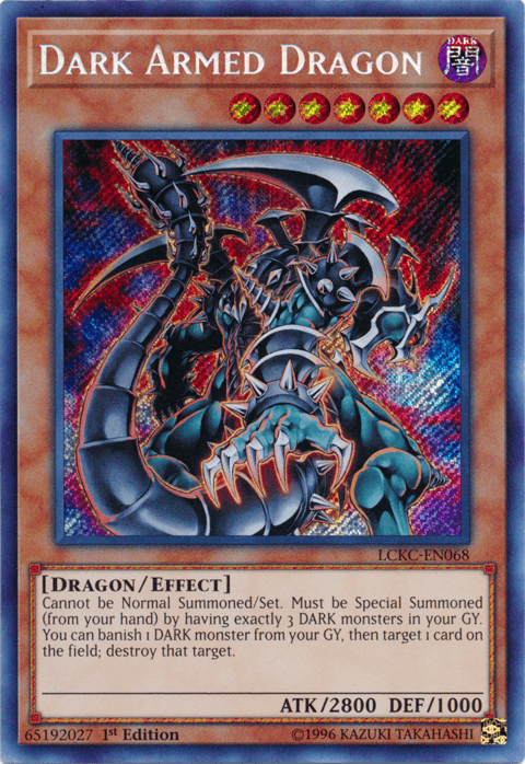 Dark Armed Dragon [LCKC-EN068] Secret Rare - Josh's Cards