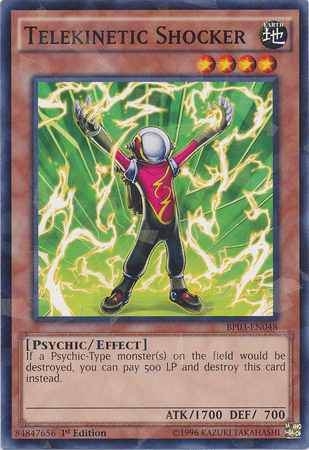 Telekinetic Shocker [BP03-EN048] Shatterfoil Rare - Josh's Cards