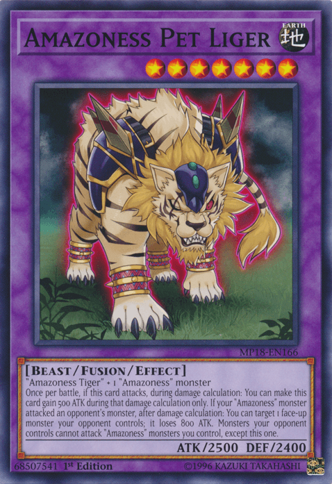 Amazoness Pet Liger [MP18-EN166] Common - Josh's Cards