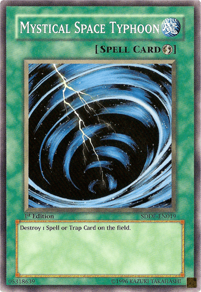 Mystical Space Typhoon [SDDE-EN019] Common - Josh's Cards