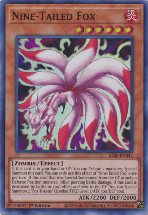 Nine-Tailed Fox [SESL-EN047] Super Rare - Josh's Cards