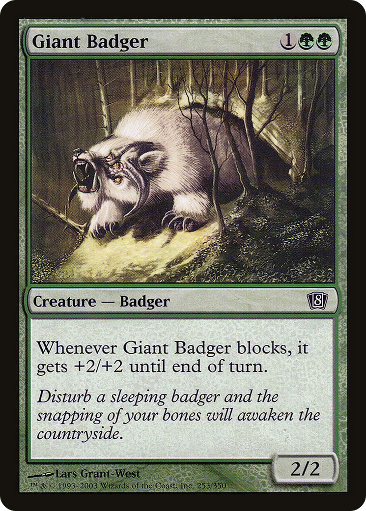 Giant Badger [Eighth Edition] Foil