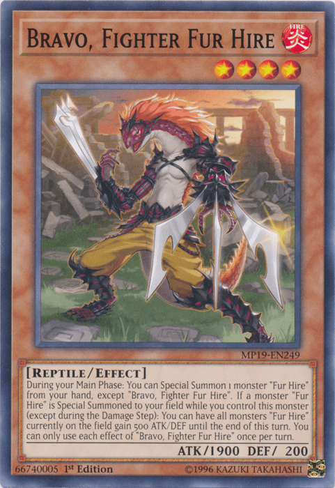 Bravo, Fighter Fur Hire [MP19-EN249] Common - Josh's Cards