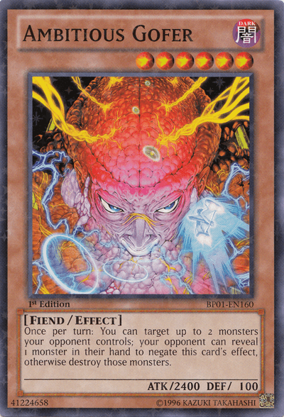 Ambitious Gofer [BP01-EN160] Starfoil Rare - Josh's Cards