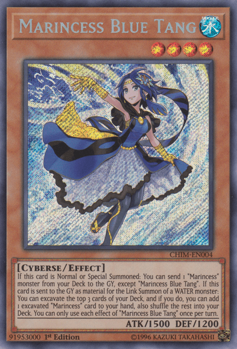Marincess Blue Tang [CHIM-EN004] Secret Rare - Josh's Cards