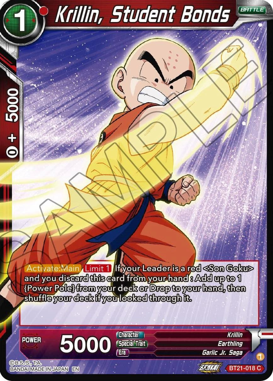 Krillin, Student Bonds (BT21-018) [Wild Resurgence] Parallel Foil
