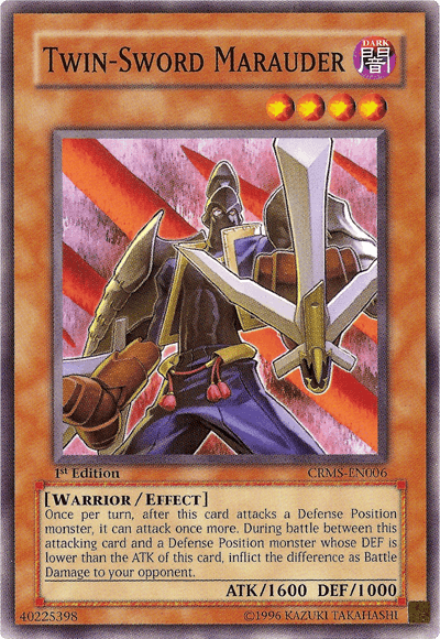 Twin-Sword Marauder [CRMS-EN006] Common - Josh's Cards
