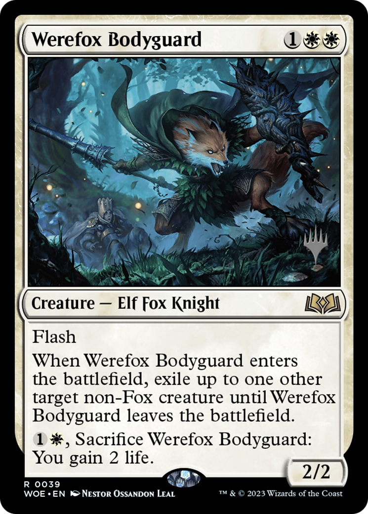 Werefox Bodyguard (PPWOE-039) - Wilds of Eldraine Promos Foil