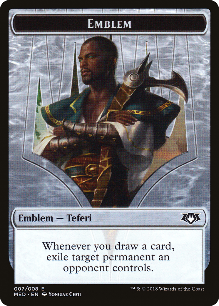 Teferi, Hero of Dominaria Emblem (MED-0G7) - Mythic Edition Tokens