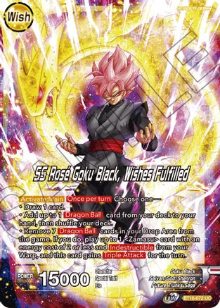 Zamasu // SS Rose Goku Black, Wishes Fulfilled (BT16-072) [Realm of the Gods] Parallel Foil